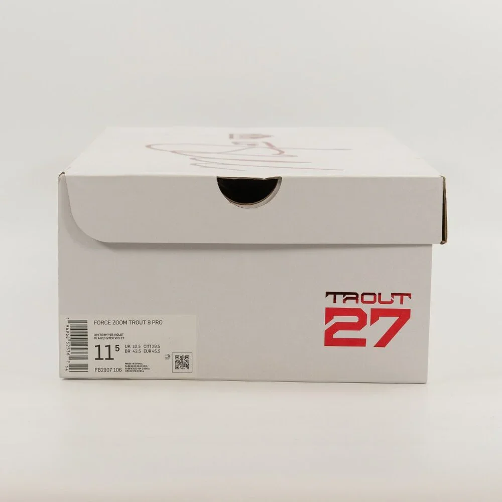 Nike Force Zoom Trout 9 Pro 'White Hyper Violet' FB2907-106 Baseball Multi Size